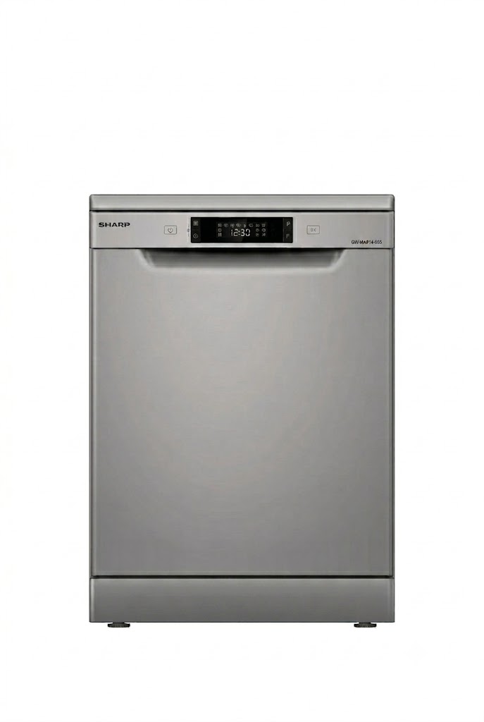 Sharp Dishwasher 14 Set - 8 Programs Stainless Steel A++