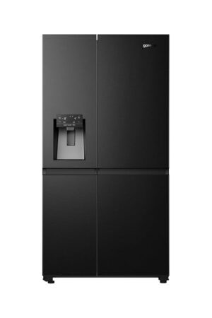 ثلاجة جورينيا 601 لتر سايد باي سايد مع صانعة ثلج  اسود