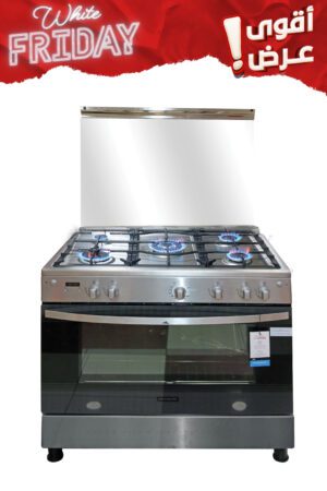 فرن غاز فريجيدير 90 سم فل سيفتي ستانلس / ستانلس