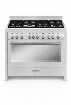 Glem Gas Cooker 120 by 60 cm 6 Burners Stainless Steel