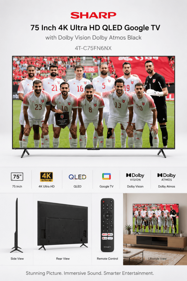 SHARP QLED TV 4T-C75FN6NX