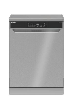 SHARP Dishwasher 14Sets 8 Programs 3 Spray Arms Stainless