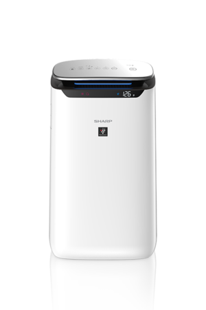 SHARP Air Purifier FP-J80SA-W with 128 m² coverage in white