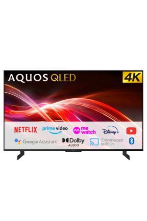 SHARP 98 Inch 4K Ultra HD QLED Google TV with X7 AI Processor Dolby Vision Dolby Atmos 144Hz Black - 4T-C98HN7000X