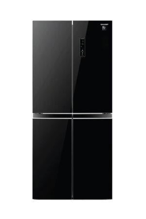 4 Doors Refrigerator SHARP 560 Liter Glass Black